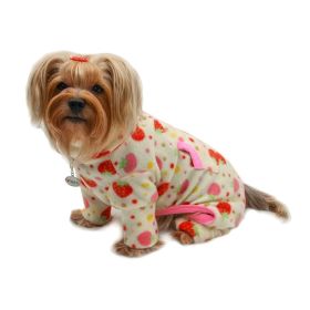 Yummy Strawberry Fleece Turtleneck Pajamas (Option: XS)