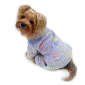 Ultra Plush Colorful Bones/Paws Turtleneck Pajamas (Option: XS)