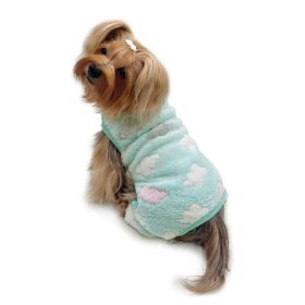 Ultra Plush Fluffy Clouds Front Sleeveless Pajamas (Option: XS)