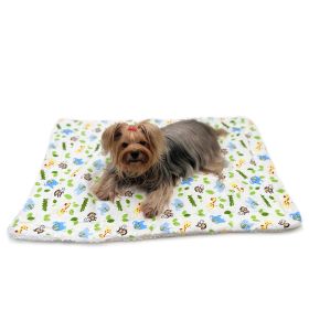 Zoo Animals Flannel/Plush Blanket (Option: L)
