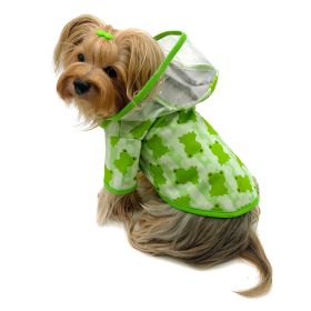 Clear View Froggy Raincoat with Fleece Lining and Detachable Hood (Option: XL)