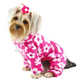 Full Blossom Fleece Turtleneck Pajamas (Option: L)