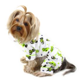 Playful Dinosaur Flannel Pajamas (Option: XS)